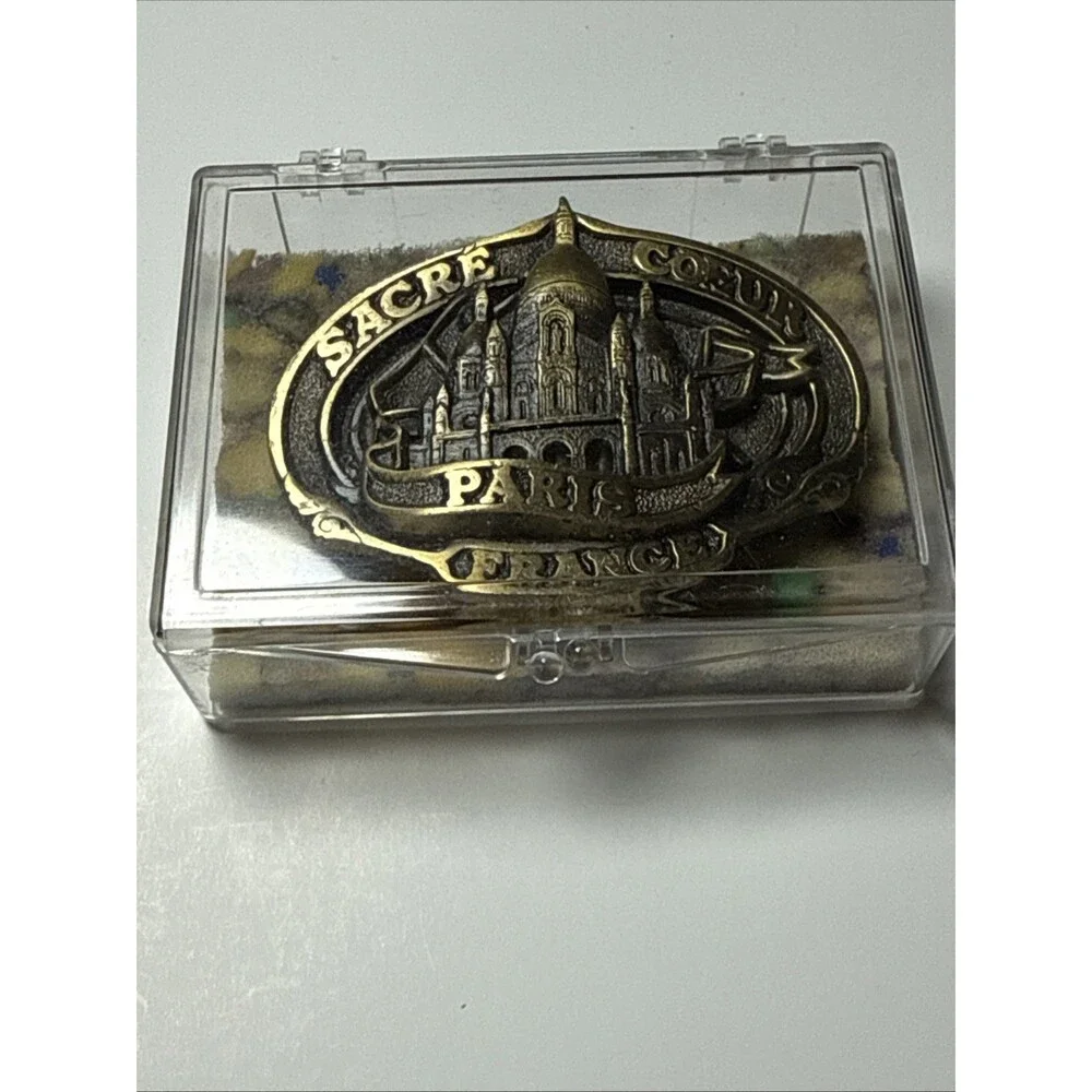 Vintage Pewter Sacre Coeur Paris France Belt Buckle 1992 by Peppers #3053